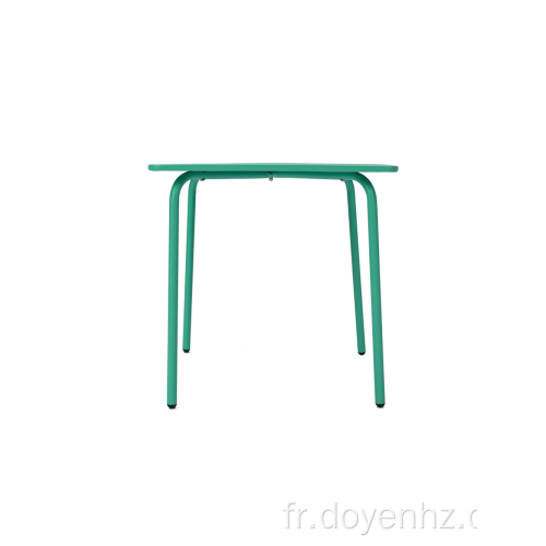 Table pliable carrée en métal de 48 cm pour enfants